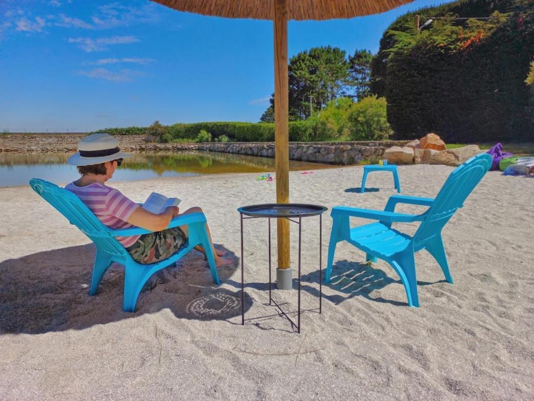 Camping Paradis Le Moulin Des Oies Belz Eksteriør bilde