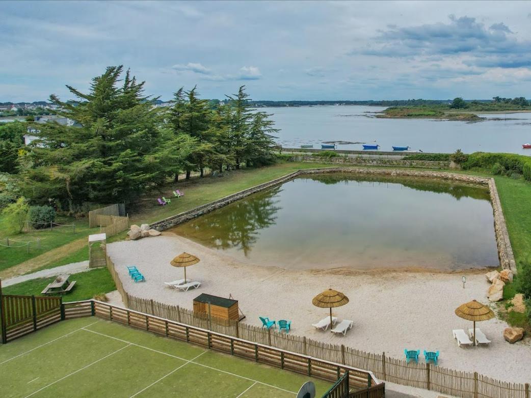 Camping Paradis Le Moulin Des Oies Belz Eksteriør bilde