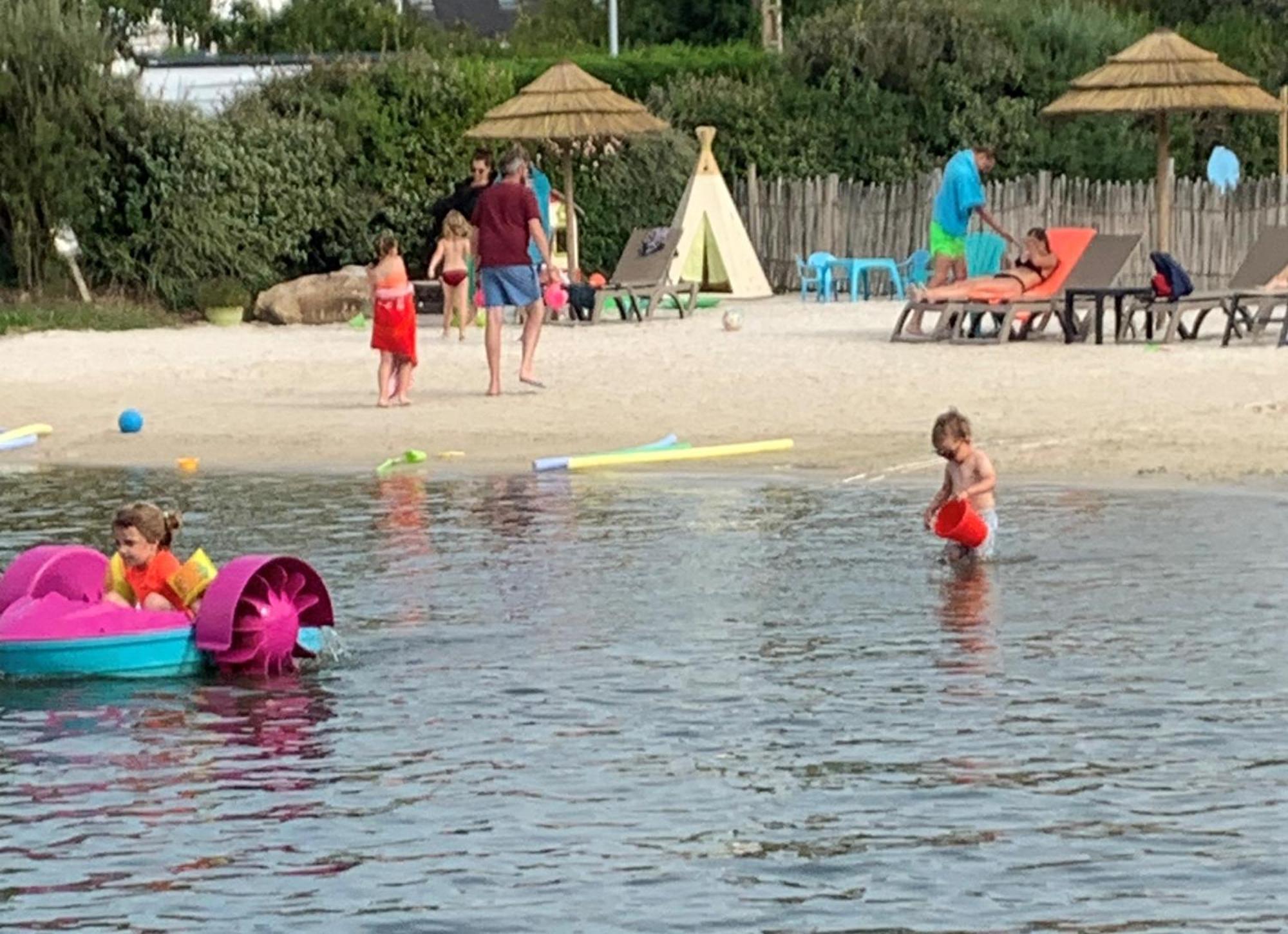 Camping Paradis Le Moulin Des Oies Belz Eksteriør bilde