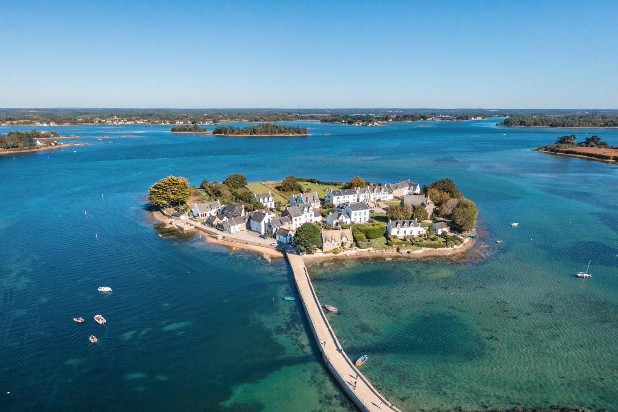 Camping Paradis Le Moulin Des Oies Belz Eksteriør bilde